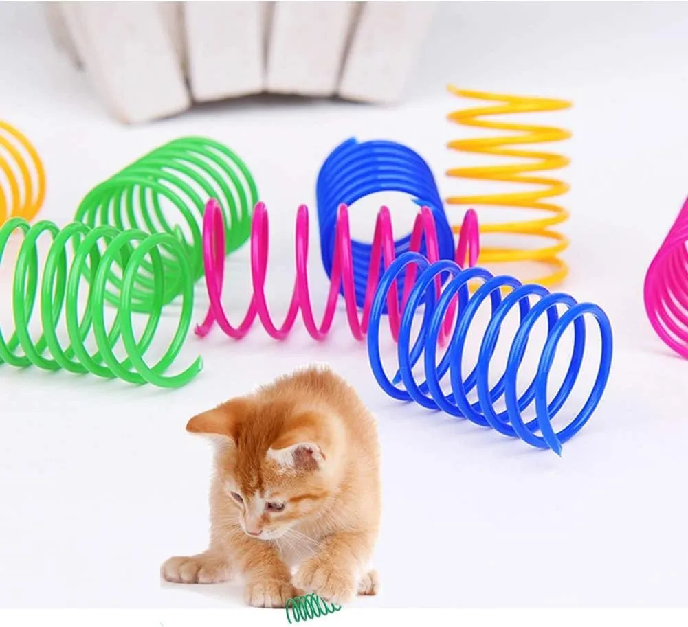 6PCS Interactive Cat Toy Automatic Moving Smart Toy Ball with Replacement Tail for Indoor Bored Cats/Dogs, Sensor Teasing Ball Self-Rolling Pet Chase, Speedy Cat Toys for Pets Exercise (Blue Orange)