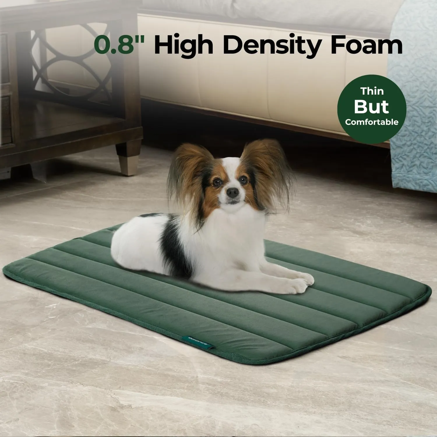BALANCE Dog Crate Pad, Dog Foam Crate Mat Kennel Pad, Washable Water-Resistant Pet Bed Flat Dogs Cage Mat for Small Dogs