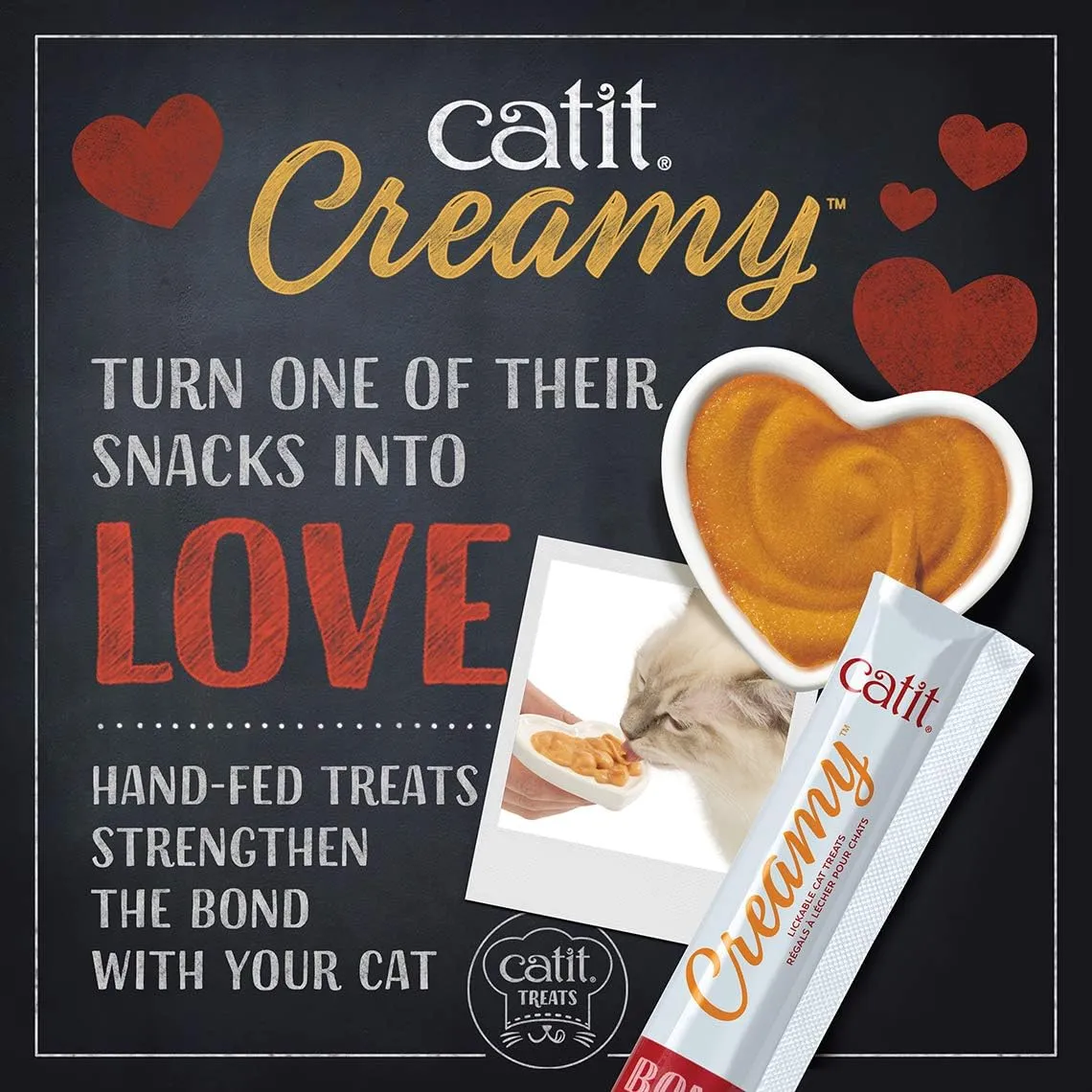 Catit Creamy Lickable Cat Treat, Healthy Cat Treat, Salmon, 12 Pack