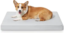 Chew Proof Orthopedic Dog Bed for Large Dogs - Durable Indestructible Pet Bed with Waterproof & Anti-Slip Design, Easy Clean Washable Cover, Large Crate Pad, 36" 27"3.5", Gray