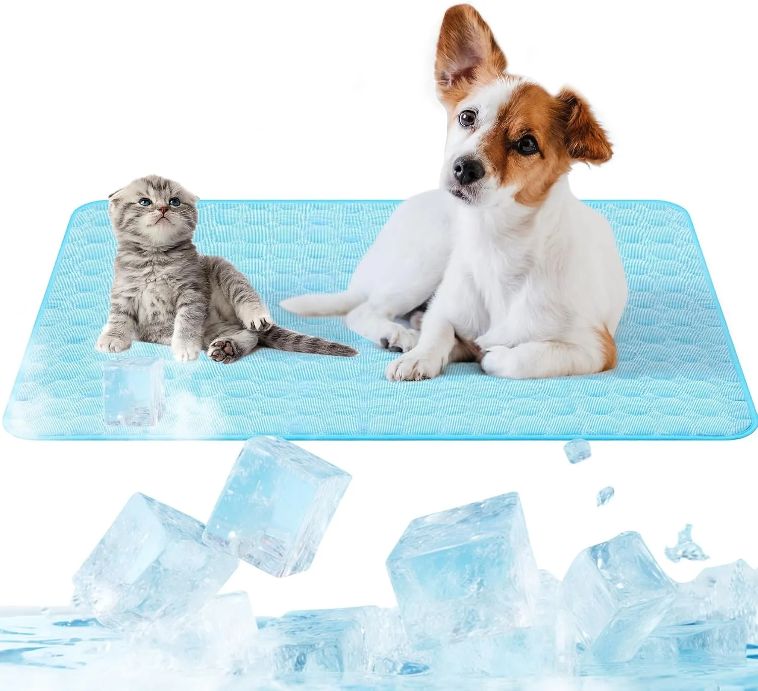 Cool Mat for Dogs, Summer Cool Pads Pet Mat Outdoor for Dogs Easy Carry Keep Your Pet Cooling, Machine Washable