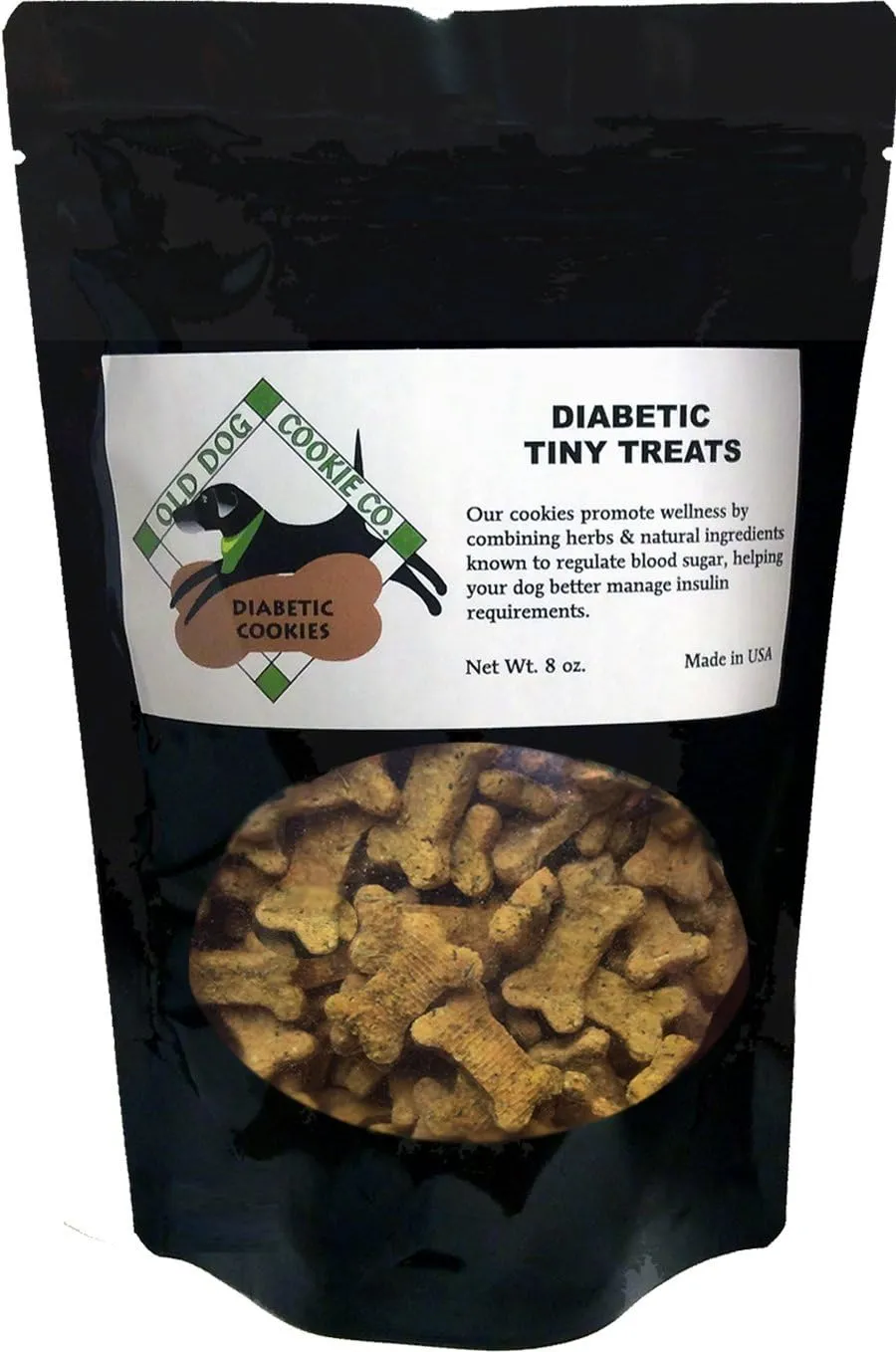 Diabetic TINY Dog Treats 8 oz, 2 Calorie, All Natural, Vet Approved Treat Better, Live Better