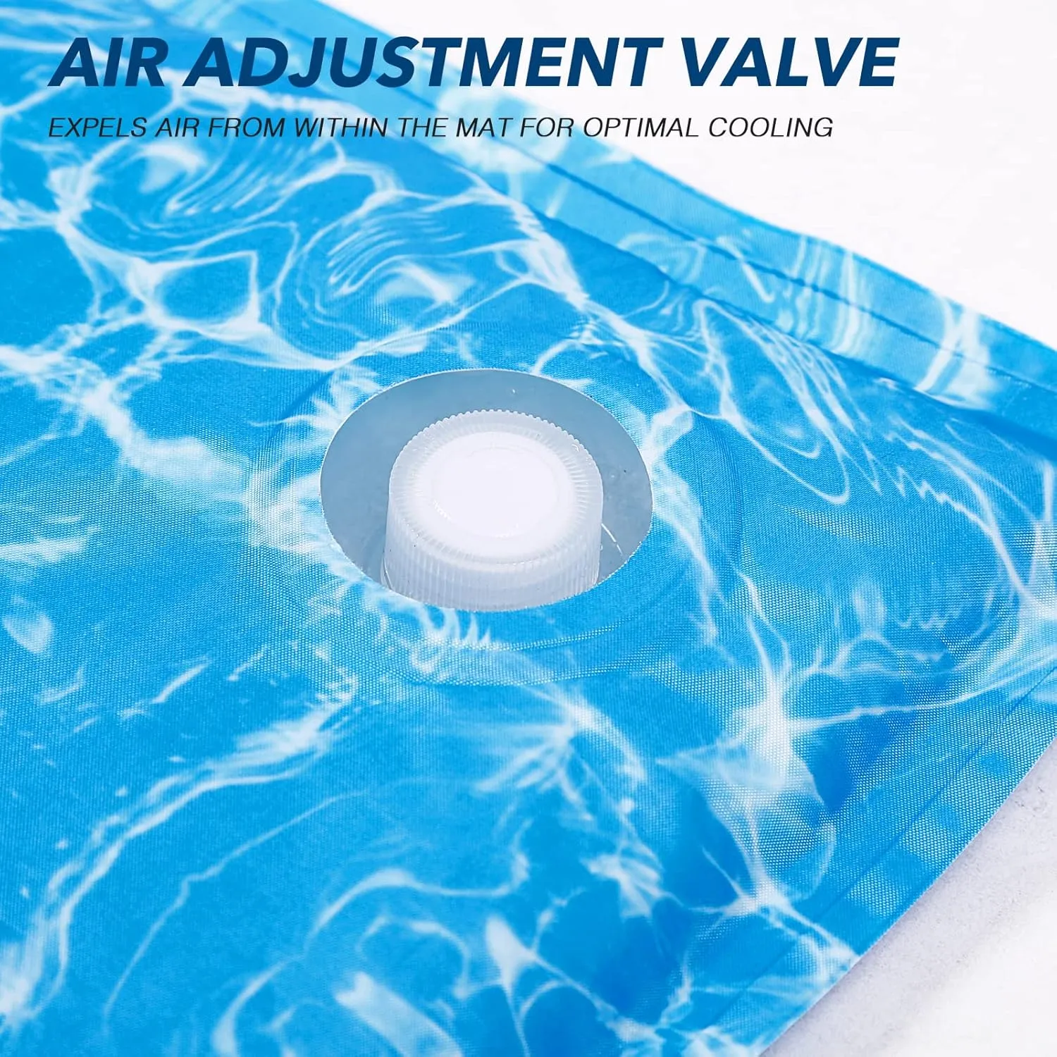 Dog Cooling Mat Pet Cooling Chill Pad Cool Blanket Water Injection Durable Cooling Dog Bed Mats for Extra Large Dogs Cats for Kennels Crates Beds Thick Foam Base