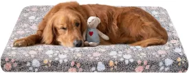 Dog Crate Mats Bed for Medium Dogs, 36x24 Inch Short Plush Pet Mat, 1.6-inch Thick Thin Kennel Pad, Machine Washable Ideal for 36-Inch Dog Crates