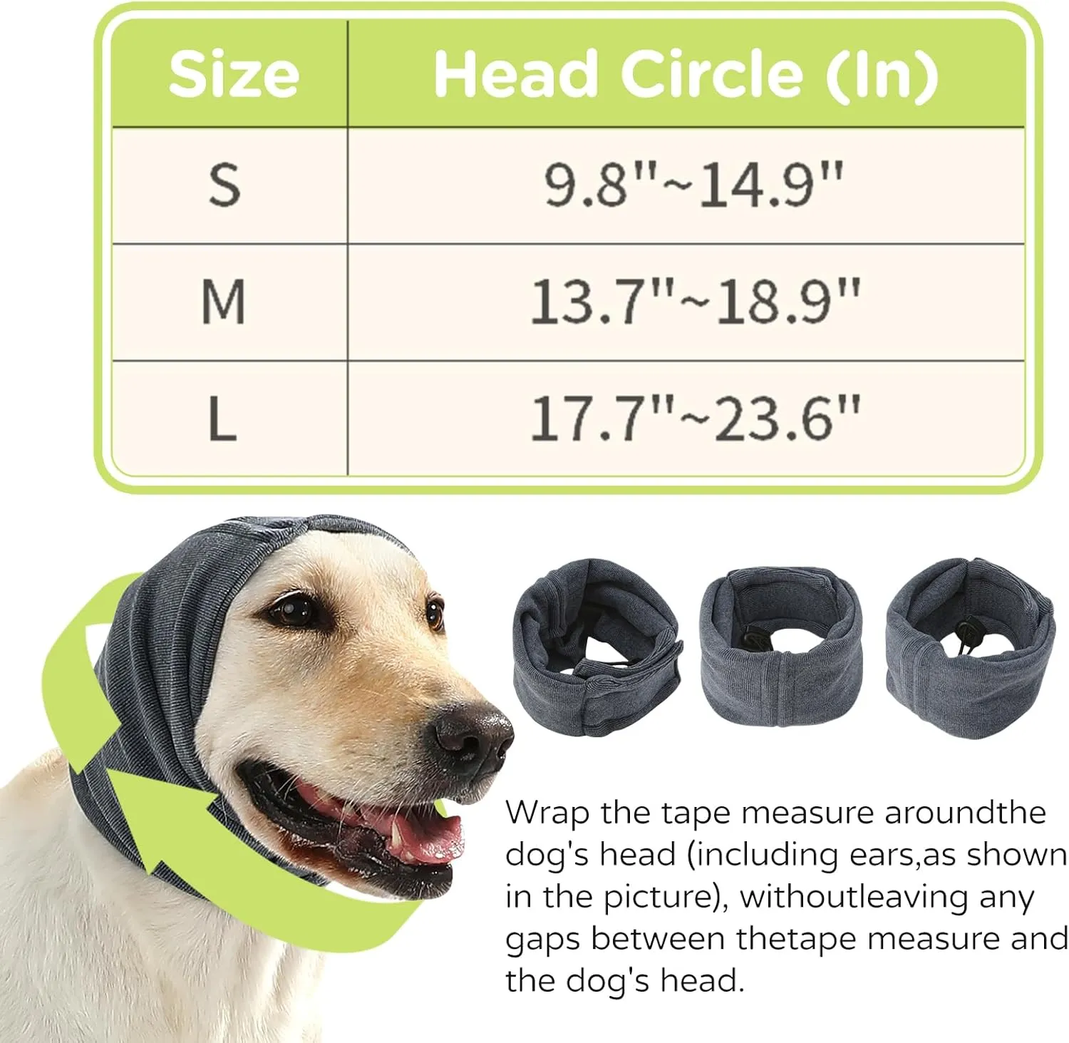 Dog Reducing Noise Hoodies - Ear Covers for Bath, Thunderstorms & Anxiety Relief - Warm, Windproof Ear Cover Hat