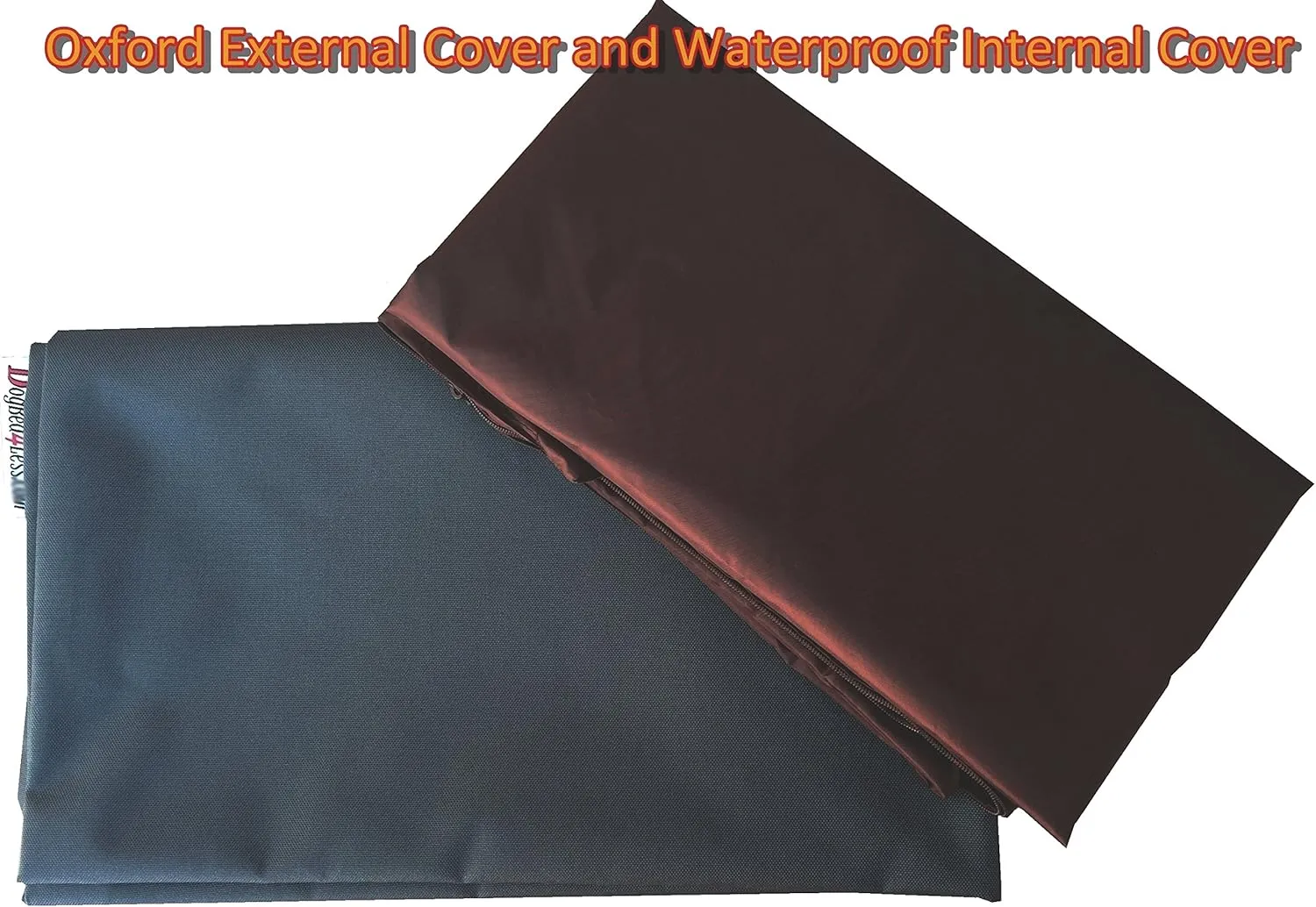 Dogbed4less Do It Yourself DIY Pet Bed Pillow Duvet Oxford Cover   Waterproof Internal case for Dog/Cat at Large 48"X29" Dark Slate Color - Covers only