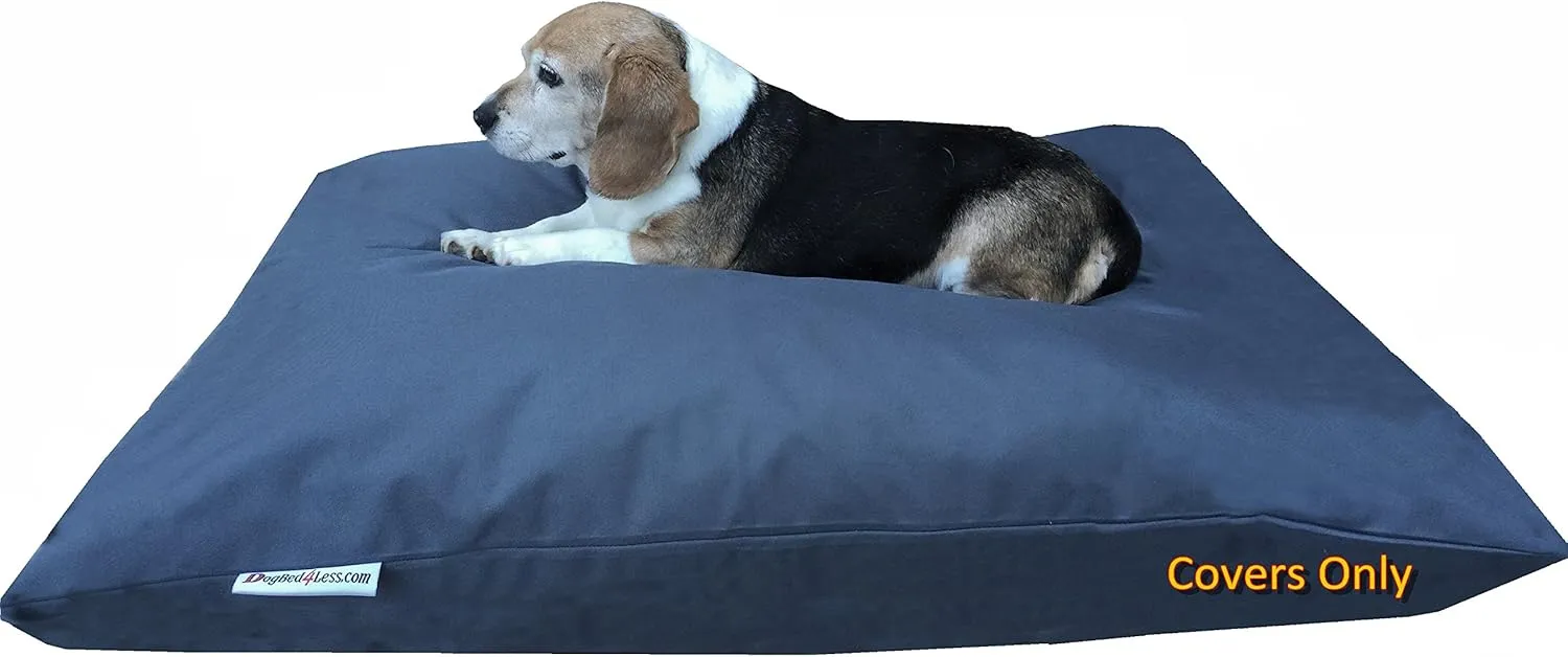 Dogbed4less Do It Yourself DIY Pet Bed Pillow Duvet Oxford Cover   Waterproof Internal case for Dog/Cat at Large 48"X29" Dark Slate Color - Covers only