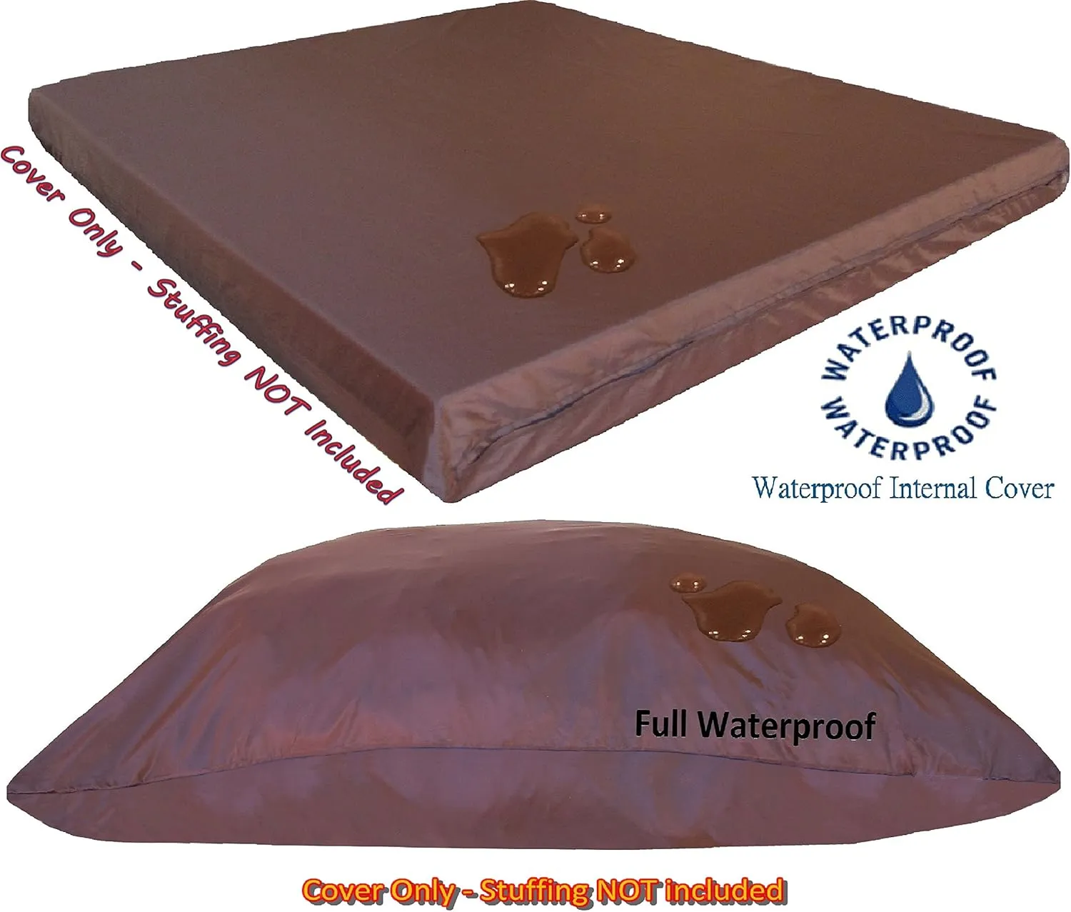 Dogbed4less Do It Yourself DIY Pet Bed Pillow Duvet Oxford Cover   Waterproof Internal case for Dog/Cat at Large 48"X29" Dark Slate Color - Covers only
