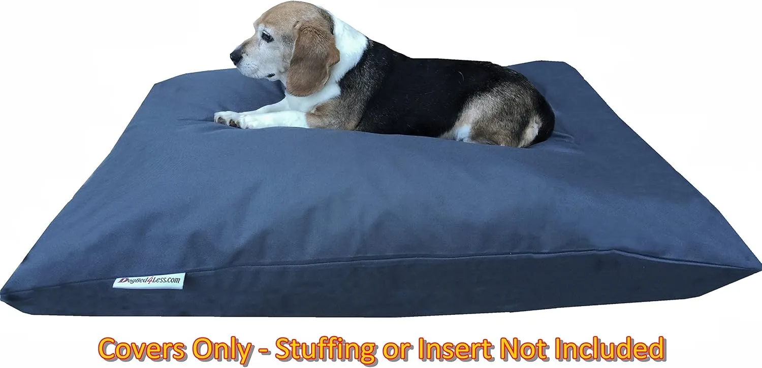 Dogbed4less Do It Yourself DIY Pet Bed Pillow Duvet Oxford Cover   Waterproof Internal case for Dog/Cat at Large 48"X29" Dark Slate Color - Covers only