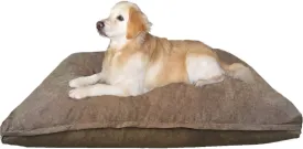 Dogbed4less XXL Orthopedic Extreme Comfort Memory Foam Dog Beds for Large Dog, Waterproof Internal Cover and Machine Washable External Cover, 55X37 Pet Pillow, Brown