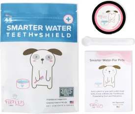 Dogs Breath Freshener, Cat & Dog Dental Powder, Water Additive for Dogs, Plaque & Tartar Remover, Best Way to Eliminate Dogs & Cats Bad Breath, Vet Recommended 45 Servings.