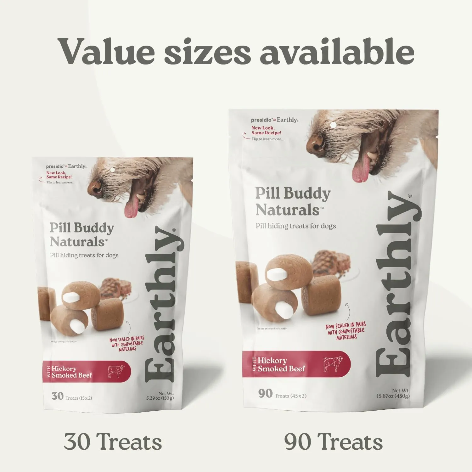 Earthly Pill Buddy Naturals - PB & Apple Recipe Pill Hiding Treats for Dogs - Make A Perfect Pill Concealing Pocket Or Pouch for Any Size Medication - 30 Servings