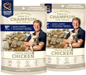 Ernie Els Premium Freeze Dried Chicken Treats for Dogs & Cats - Healthy, All-Natural Snacking, Training and Rewards, 2 Ounce (Pack of 2)