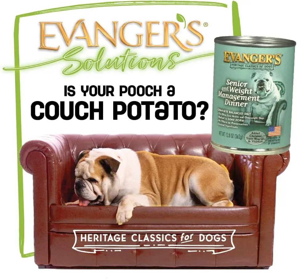 Evanger's Heritage Classics Senior & Weight Management for Dogs - 12, 12.5 oz Cans