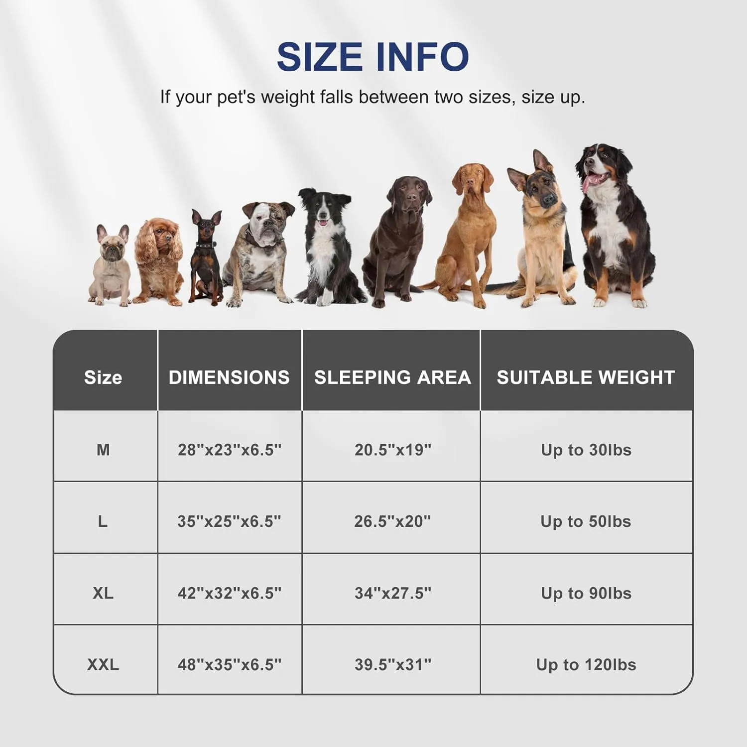 FURTIME Orthopedic Dog Bed for Extra Large Dogs - XL Washable Dog Sofa Bed Large, Supportive Foam Pet Couch Bed with Removable Washable Cover, Waterproof Lining and Nonskid Bottom, Light Grey