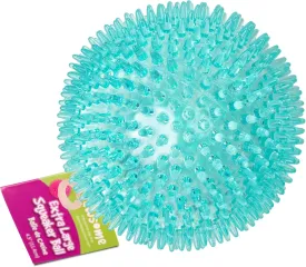 Gnawsome 4.5 Spiky Squeaker Ball Dog Toy - Extra Large, Cleans Teeth and Promotes Good Dental and Gum Health for Your Pet, Colors will vary, 4.5"