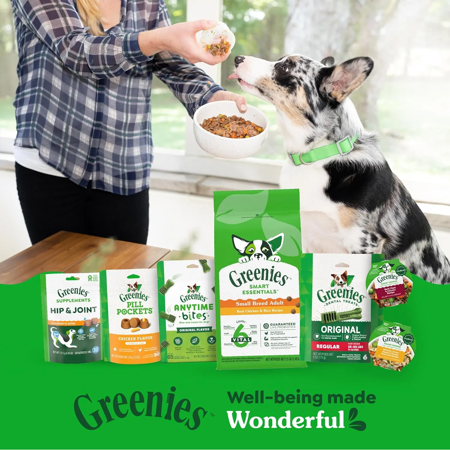 Greenies Smart Essentials Small Breed Adult High Protein Dry Dog Food Real Chicken & Rice Recipe, 13.5 lb. Bag