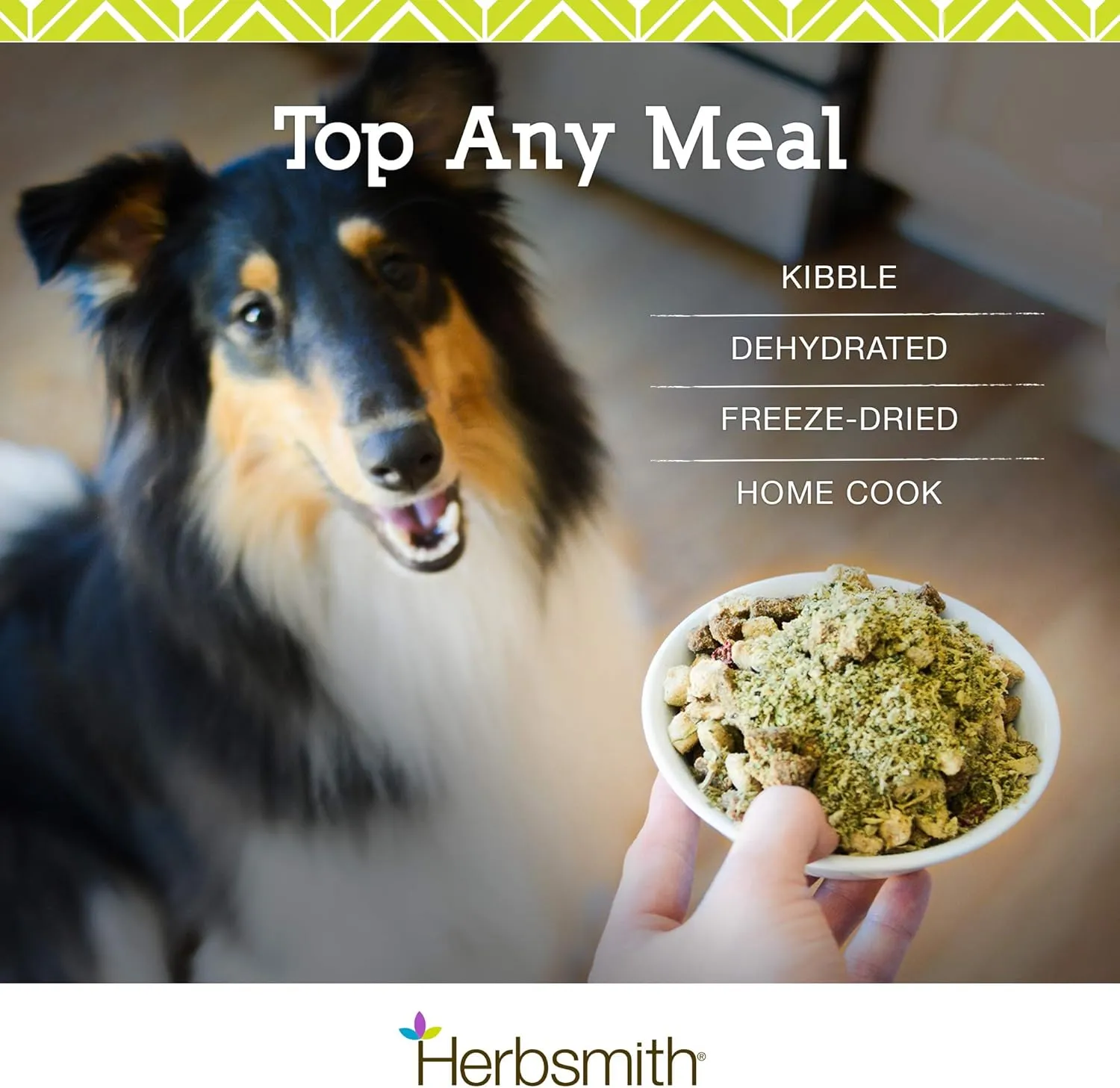 Herbsmith Kibble Seasoning  Freeze Dried Chicken  DIY Raw Coated Kibble Mixer - Dog Food Topper for Picky Eaters, 3 oz [Bundle x4 Units]