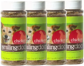 Herbsmith Kibble Seasoning  Freeze Dried Chicken  DIY Raw Coated Kibble Mixer - Dog Food Topper for Picky Eaters, 3 oz [Bundle x4 Units]
