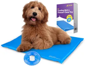 Hertzko Cooling Mat with Chew Toy - Dog Cooling Pad for Small to Medium Sized Pets up to 55 lbs - Cooling Pad for Dogs with Cooling Gel Technology - Pet Cooling Mat - Gel Cooling Pad for Dogs