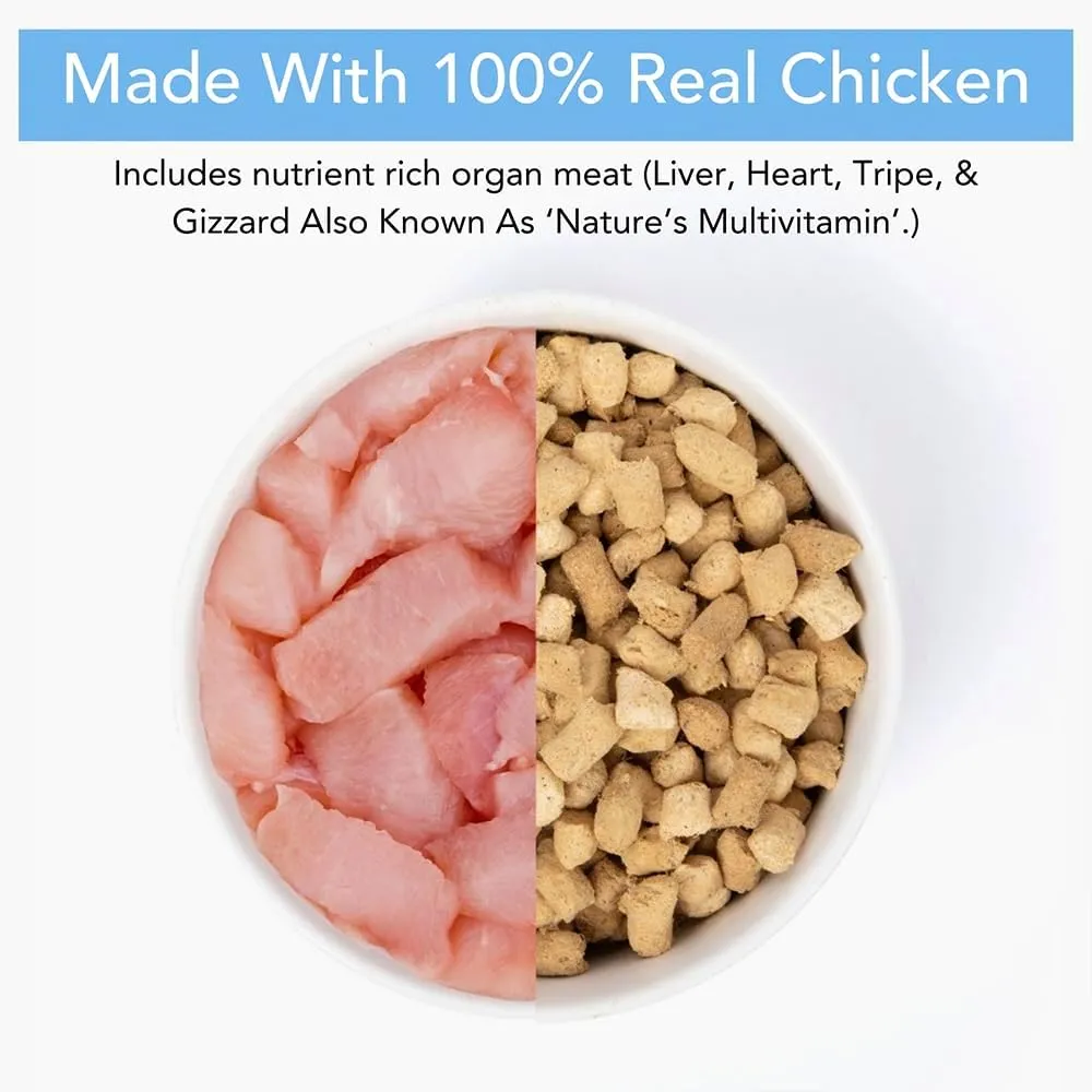 iHeartDogs Nature is Good Freeze-Dried Dog Food - Vet-Approved, Filler-Free Raw Dog Food, Meal Mixer, or Treat Supports Overall Health & Well-Being - Chicken, 20 oz