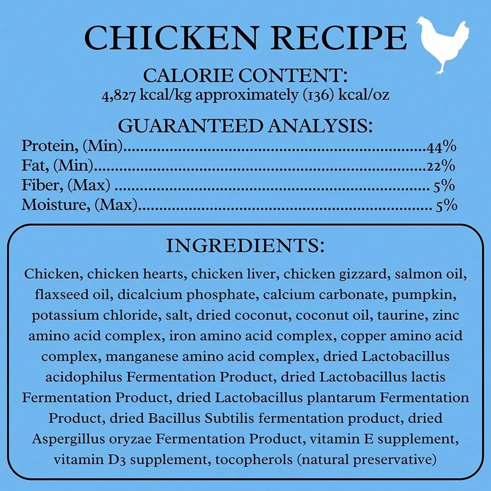 iHeartDogs Nature is Good Freeze-Dried Dog Food - Vet-Approved, Filler-Free Raw Dog Food, Meal Mixer, or Treat Supports Overall Health & Well-Being - Chicken, 20 oz