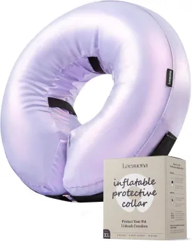 Inflatable Dog Cone Collar - Donut Collar Recovery ECollar Alternative After Surgery - Soft Dog Cone for Small Medium Large Dogs