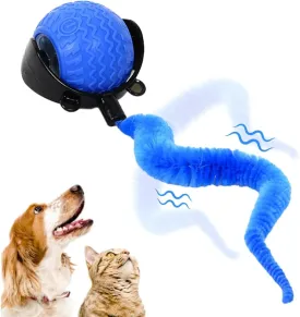 Interactive Cat Ball Toy, 2025 New Cats Ball Toys with Cord Imitation Mouse, Smart Self Rolling Pet Toys for Bored Indoor Adult Cats, Automatic Moving Peppy Pet Balls