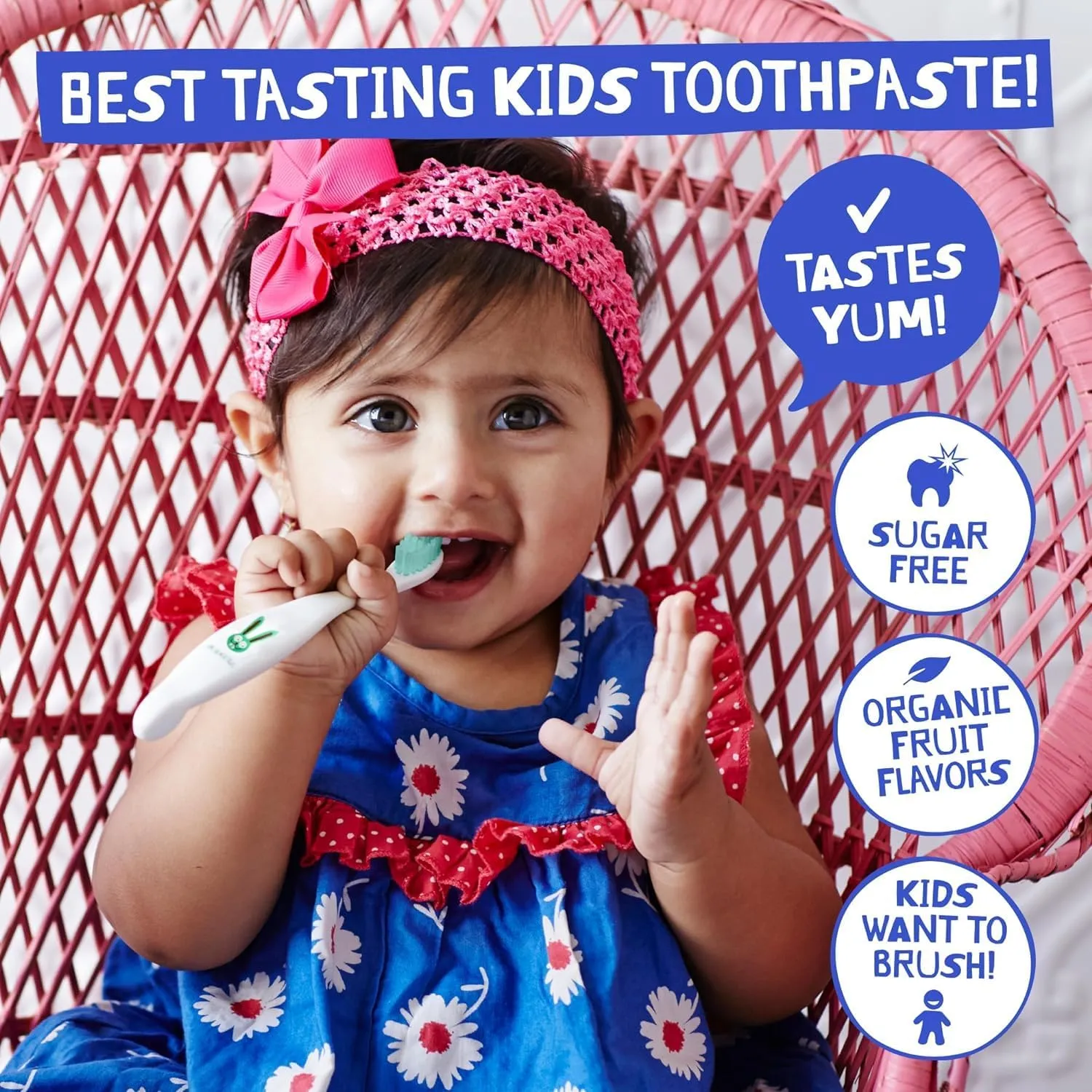 Jack N' Jill Natural Toothpaste for Baby and Infants - Fluoride Free Training Toothpaste, 40% Xylitol, BPA-Free - Flavor Free, 1.76 oz (Pack of 2)