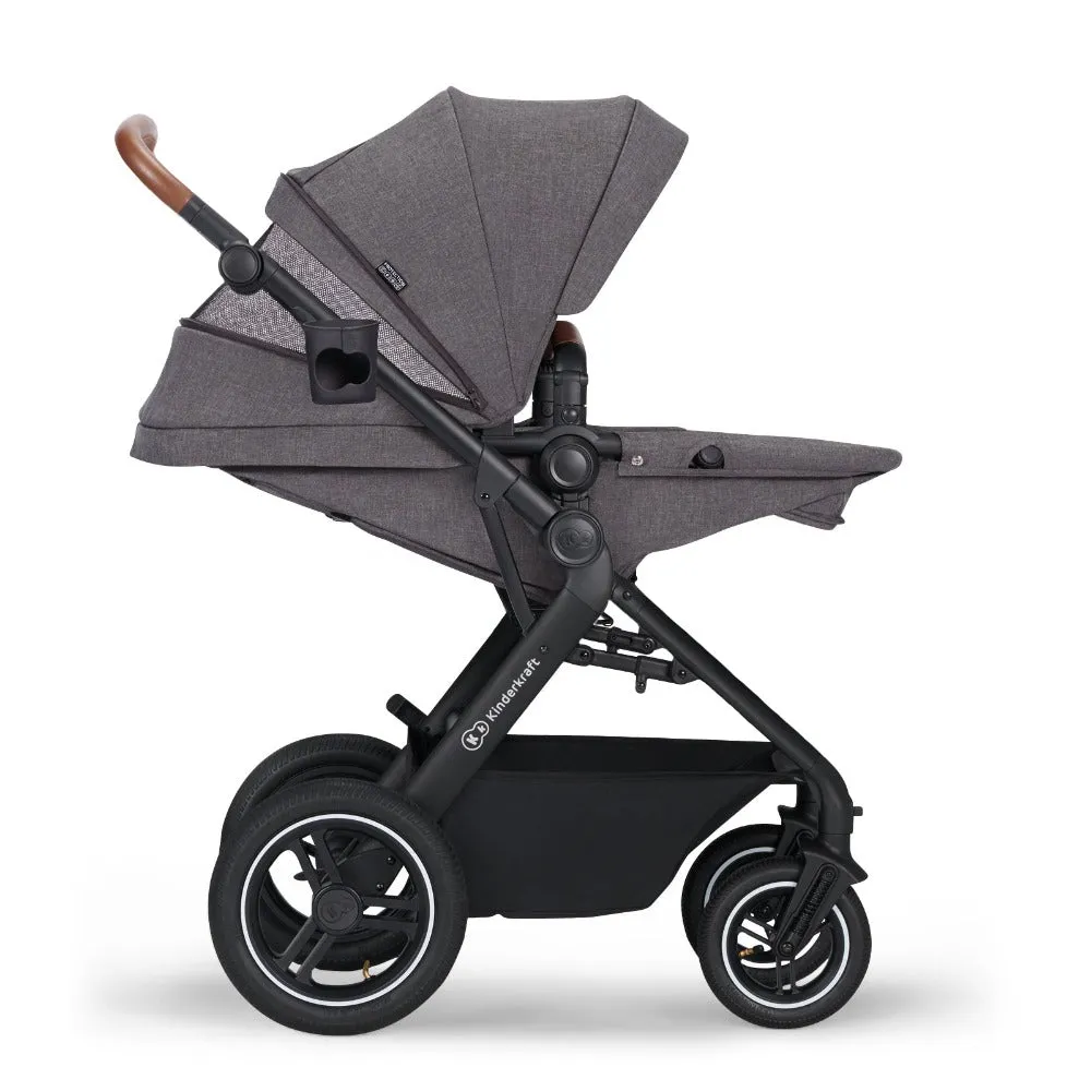 Kinderkraft B-Tour 3In1 Travel System with Car Seat included - Dark Grey