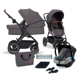 Kinderkraft B-Tour 3In1 Travel System with Car Seat included - Dark Grey