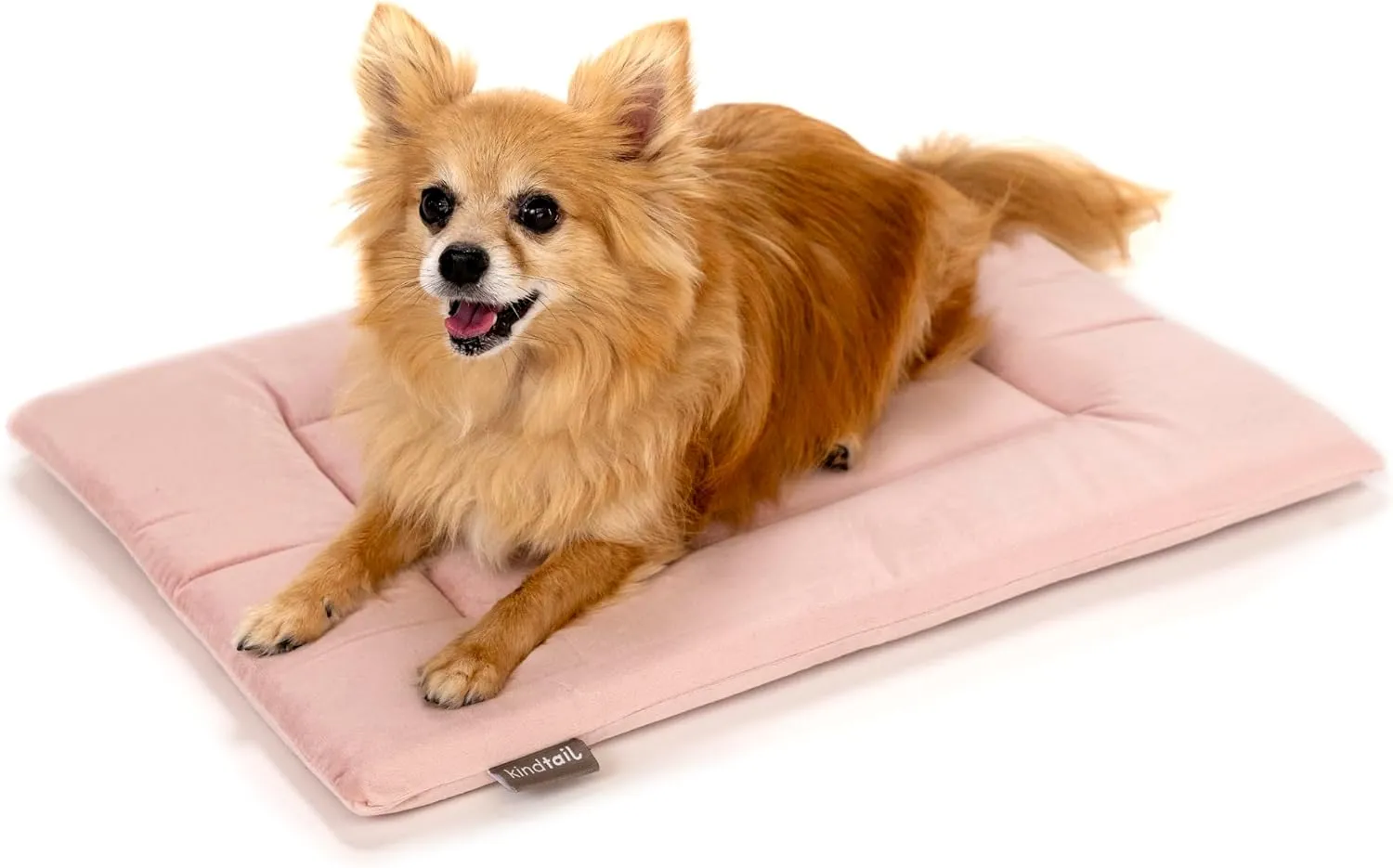 KindTail Small Orthopedic Dog and Cat Bed - Faux Fur Luxury Cuddler for Pets Under 15 lbs, Comfortable Waterproof Material with Nylon Base - 20" x 14" x 10" (Pink, Small)