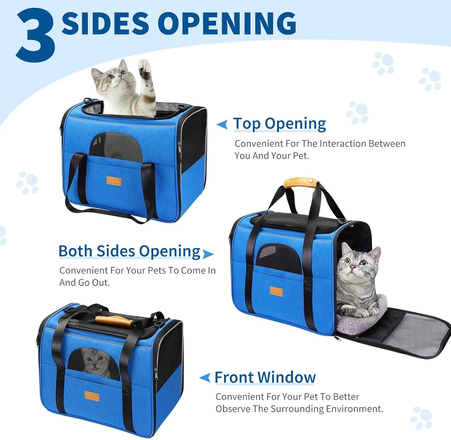 Large Dog Cat Carrier with Wheels,Foldable Rolling Pet Carrier for Cat Dog Under 18 lbs,Breathable Cat Carrier Travel Bag with Telescopic Handle and Mesh Pocket for Outdoor Walking Travel