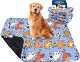 Large Dog Pee Pads, 2 Pack Washable Reusable Training Pads for Medium &Senior Dogs, Waterproof Heavy Absorbent Non-Slip Pet Mats for Crates Beds & Cars, Machine Washable for Potty Training & Whelping