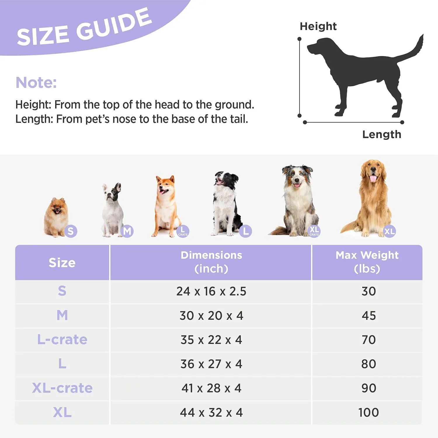 Lesure Cute Large Dog Bed for Crate-Thick Shredded Chopped Foam Pet Bed Indoor with Removable Washable Cover, Modern Fuzzy Plush & Anti Slip Bottom, Blue