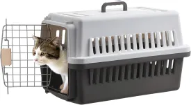 LLGJ-Pets CarrierKennel23 In. longHard-Sidedfor Dog/cat up to 23 lbssuit for Airline/Road TravelCoffee