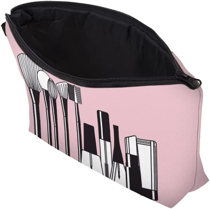 LOOMILOO Cosmetic Bag for Women, Adorable Roomy Makeup Bags Travel Water Resistant Toiletry Bag Accessories Organizer (L2-55248)