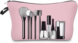 LOOMILOO Cosmetic Bag for Women, Adorable Roomy Makeup Bags Travel Water Resistant Toiletry Bag Accessories Organizer (L2-55248)