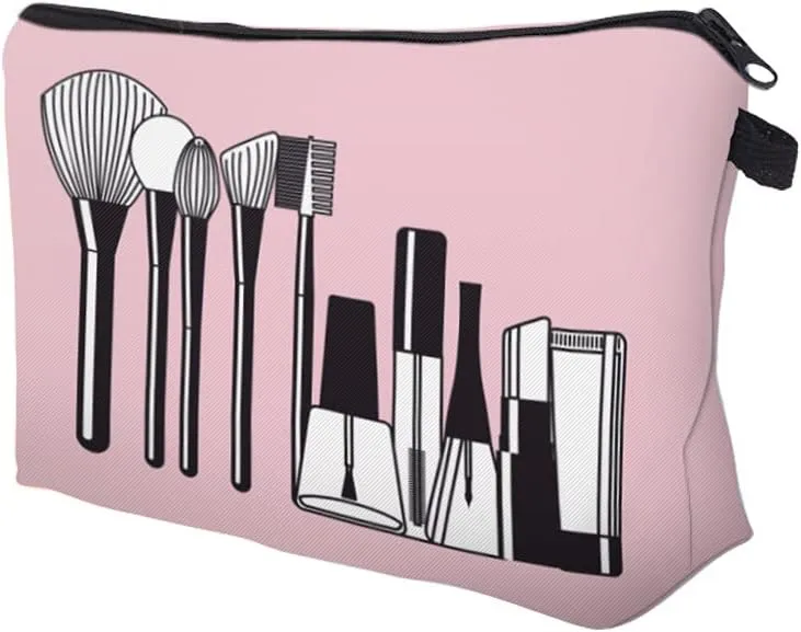 LOOMILOO Cosmetic Bag for Women, Adorable Roomy Makeup Bags Travel Water Resistant Toiletry Bag Accessories Organizer (L2-55248)