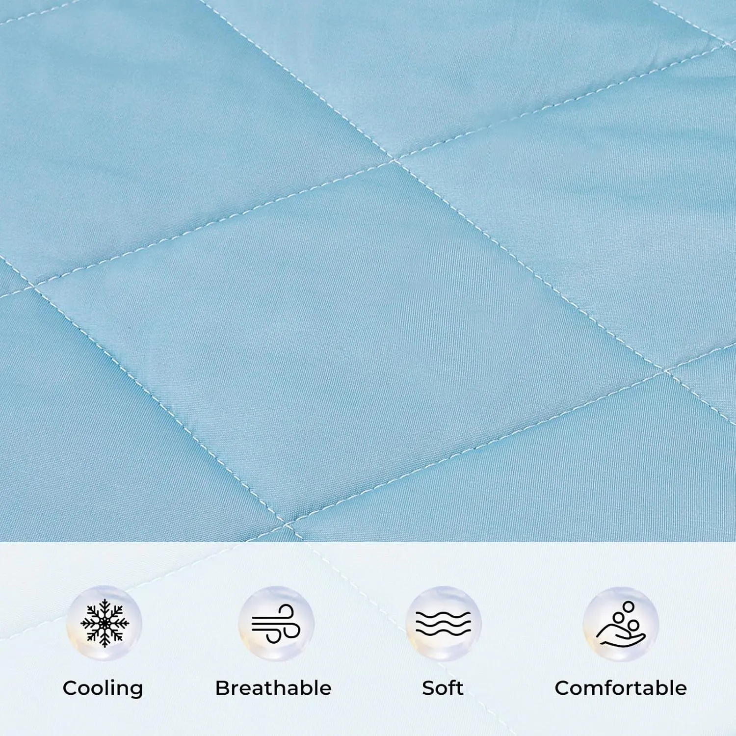 Luciphia Premium Cooling Blanket for Dogs Washable Q-MAX>0.4 Pet Cool Mat for Cats Hot Weather Puppy Lightweight Throw Calming Pad (Blue,29x40 inches)