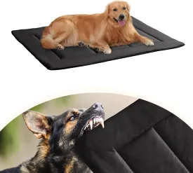 MAXYOYO Chew Proof Dog Beds, Indestructible Dog Crate Pad for Aggressive Chewers, Machine Washable Mat with a Removable Protect Cover
