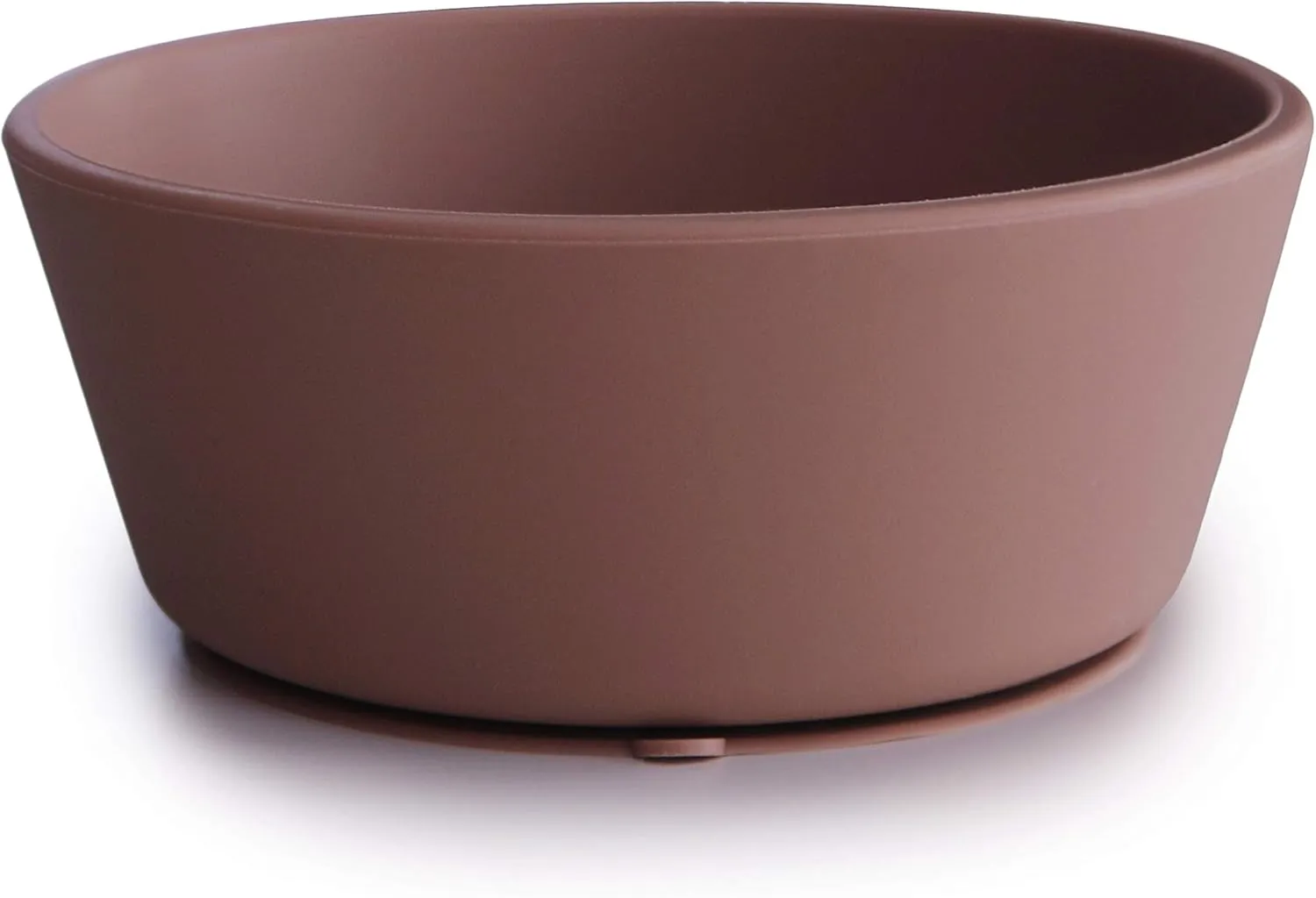 mushie Silicone Suction Bowl | BPA-Free Non-Slip Design (Cloudy Mauve)