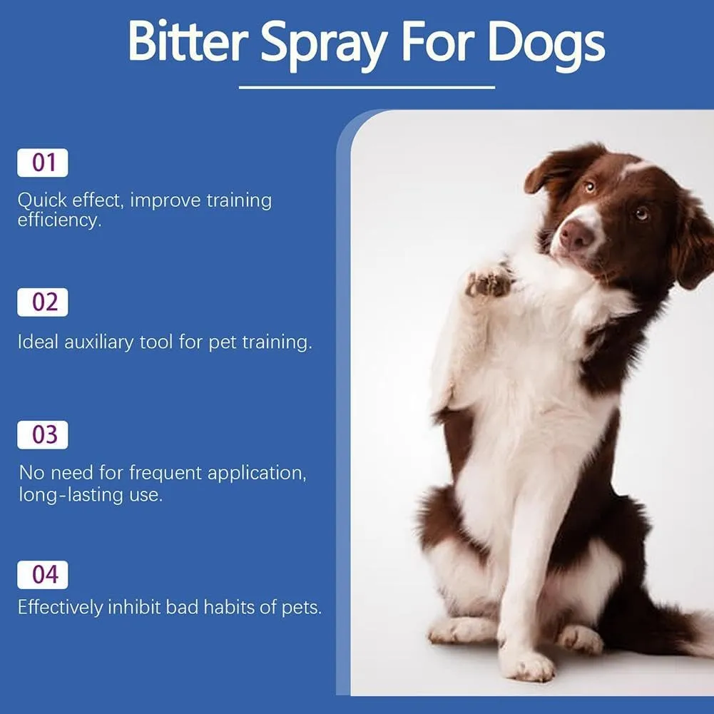 No Chew Spray for Dogs,Bitter Spray For Dogs To Stop Chewing,Can Effectively Protect The Safety Of Furniture,Plant,Shoes,Valuables,120ML Effective Anti Chew Spray Natural Ingredients for Dogs (3pcs)