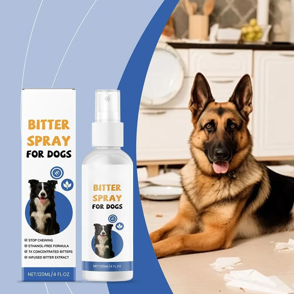 No Chew Spray for Dogs,Bitter Spray For Dogs To Stop Chewing,Can Effectively Protect The Safety Of Furniture,Plant,Shoes,Valuables,120ML Effective Anti Chew Spray Natural Ingredients for Dogs (3pcs)