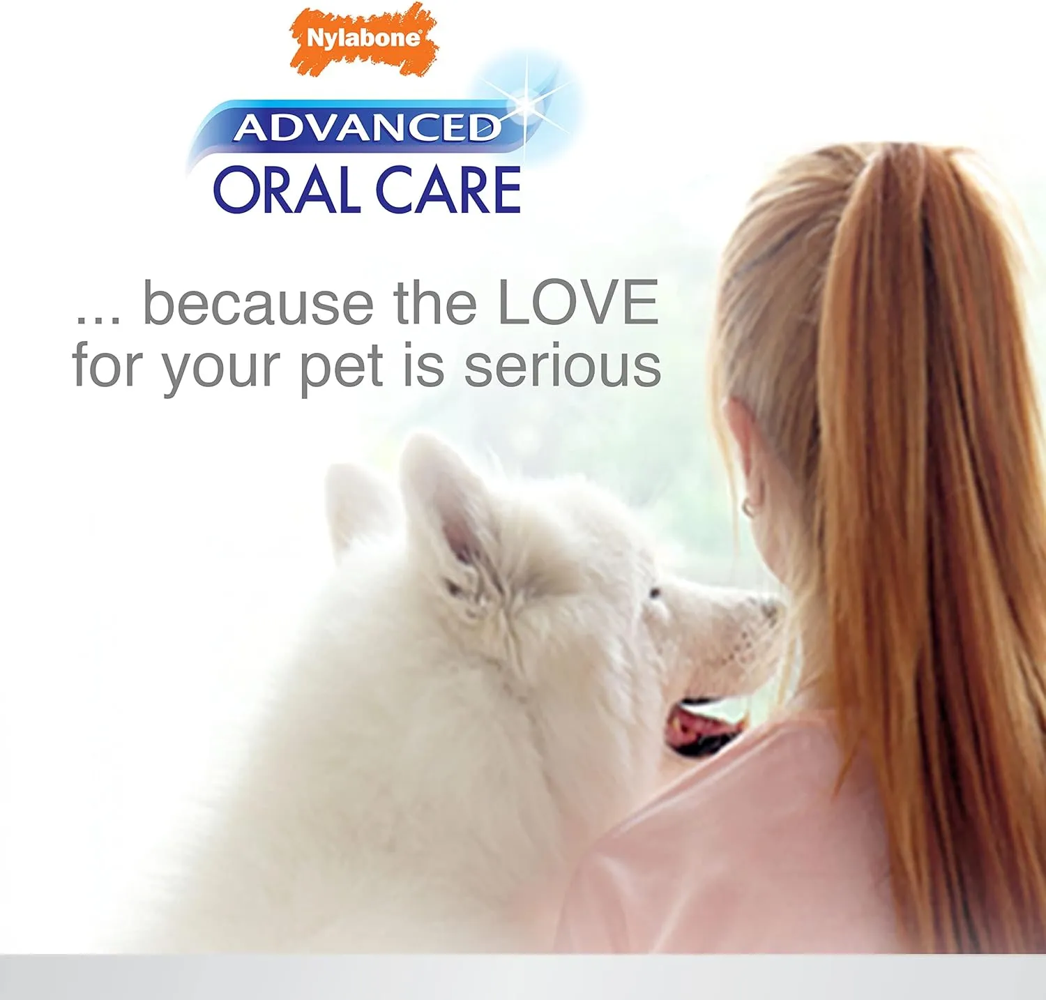 Nylabone Advanced Oral Care Pet Dental Water Additive, Liquid Tartar Remover & Breath Freshener for Dogs, Dog Teeth-Cleaning, Peppermint Flavor, 16 oz.