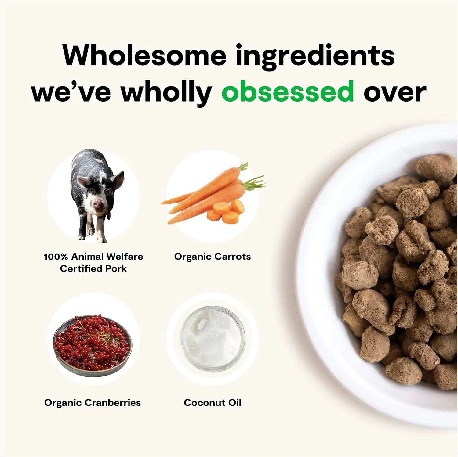 Open Farm Freeze Dried Raw Dog Food, Humanely Raised Meat Recipe with Non-GMO Superfoods and No Artificial Flavors or Preservatives (3.5 Ounce (Pack of 1), Farmer's Table Pork)