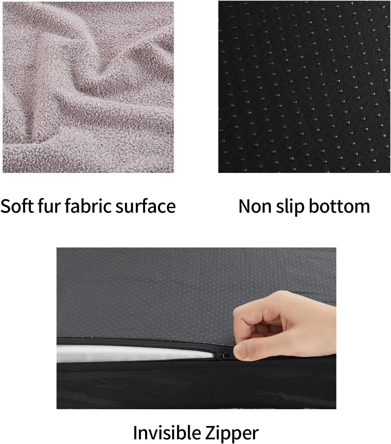 Orthopedic Memory Foam Dog Bed,Cooling Dog Beds for Large Dogs,Washable Pet Beds for Crate with Plush Cover, Waterproof Lining, L(35inch)