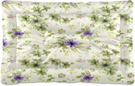 Pastel Flowers Outdoor Dog Bed for Small Dogs Washable Waterproof Travel Pet Bed Mat Portable Cat Bed with Non-Slip Bottom for Indoor and Sleeping 18 x 24 Inch