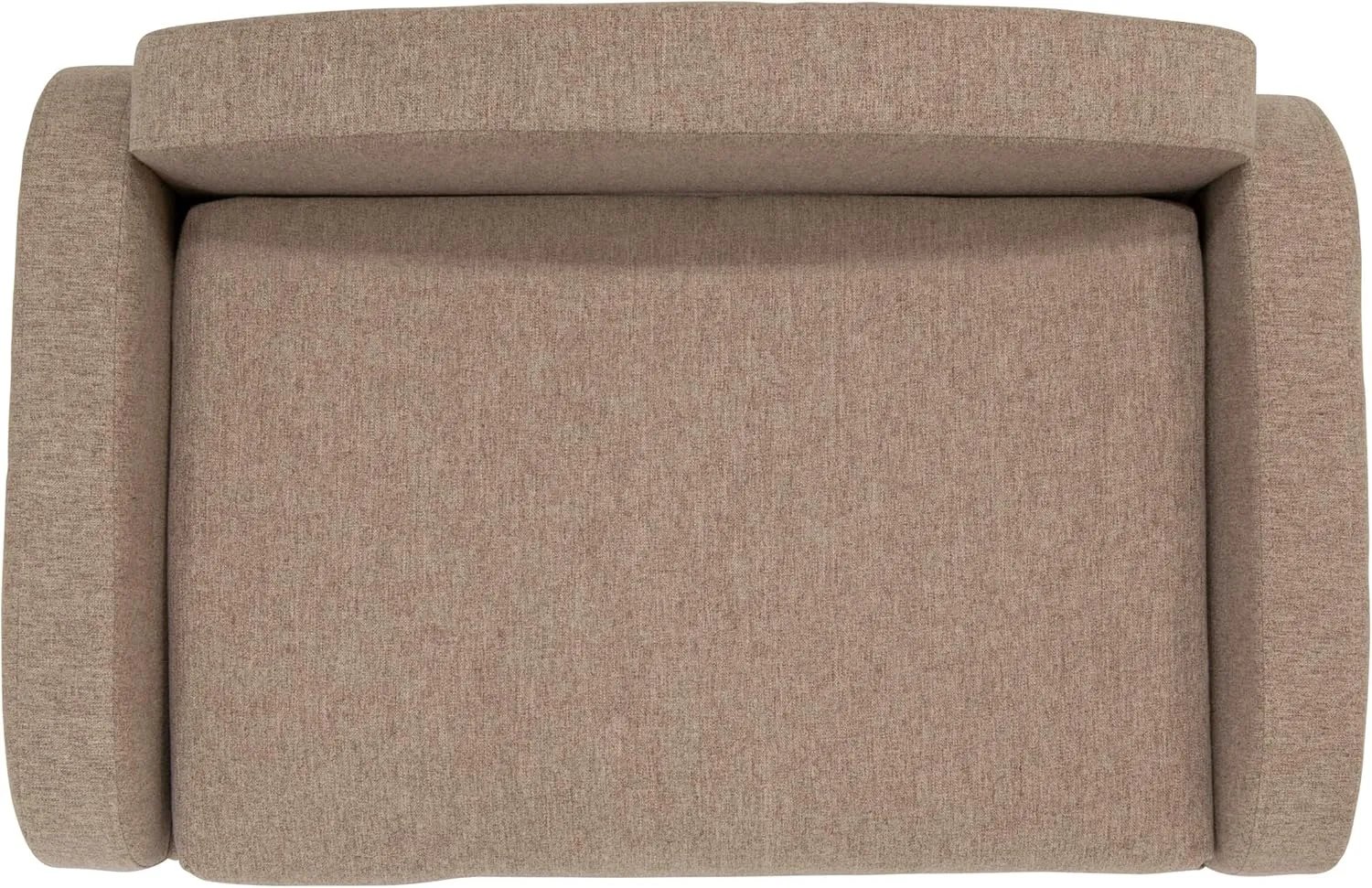 Paws & Purrs Modern Pet Sofa 31.5" Wide Low Back Lounging Bed with Removable Mattress Cover in Espresso/Sand