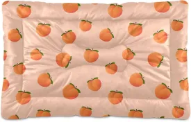 Peach Fruit Dog Bed Cat Bed Soft Washable Pet Crate Mat Non Slip Comfortable Durable Dog Crate Bed for Medium Large Small Dogs Cats, 24 x 36 Inch